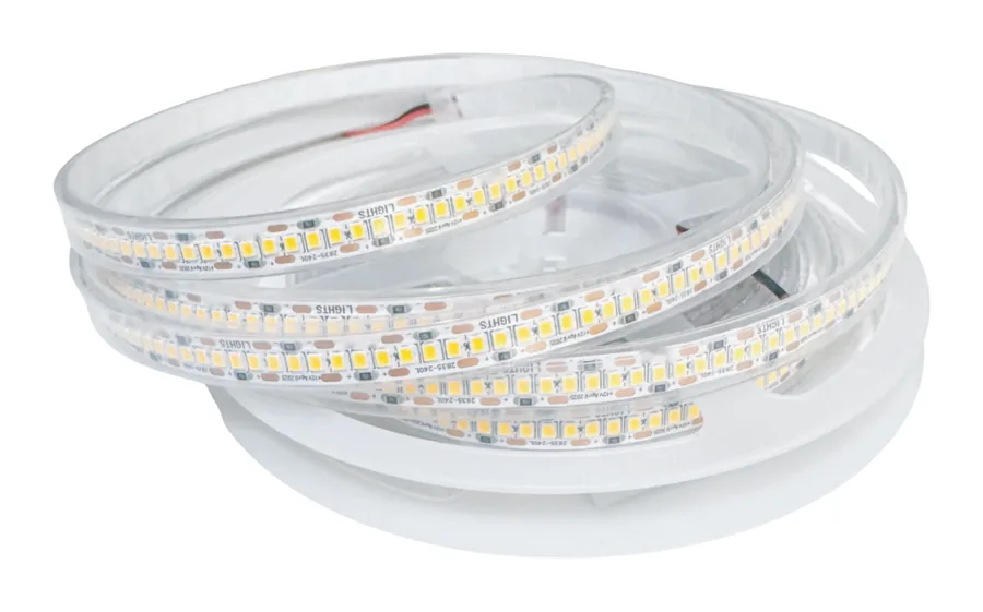 Gold Waterproof Strip 2835 – 12V-10mm 240 lamps · 3K/4K