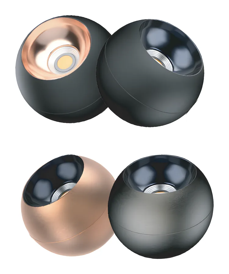 Orbit Cylinder – 7W · 3K/4K · Blk+RG / Blk+Gun Blk